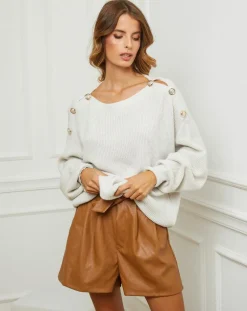 Fleur de cachemire Pulls|Pull Ella ecru