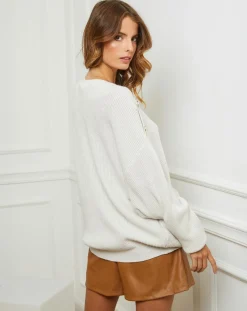 Fleur de cachemire Pulls|Pull Ella ecru