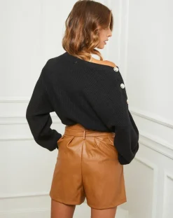 Fleur de cachemire Pulls|Pull Ella noir