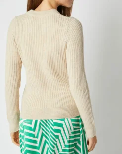 An'ge Pulls|Pull Emma en Maille mélangée beige