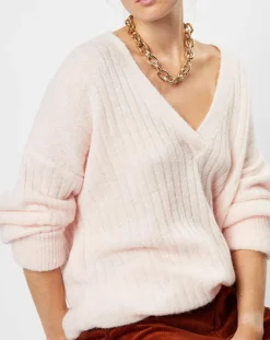 Maison Anje Pulls|Pull en Alpaga & Laine mélangés Lemabillon macaron