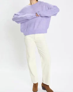 Marc O'Polo Pulls|Pull en Alpaga & Laine mélangés gaufré violet clair