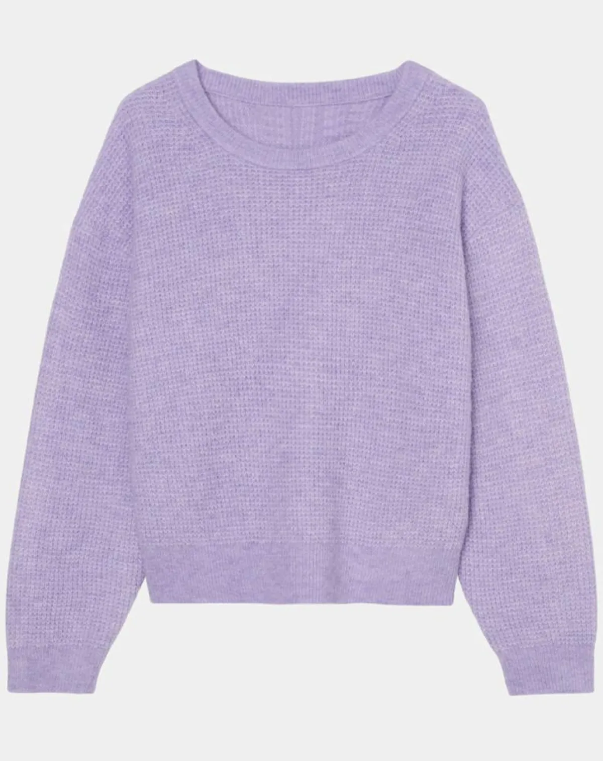 Marc O'Polo Pulls|Pull en Alpaga & Laine mélangés gaufré violet clair