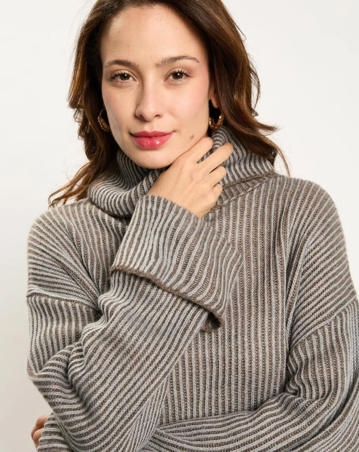 Lauren Vidal Pulls|Pull en Alpaga & Laine mélangés Naos ciel