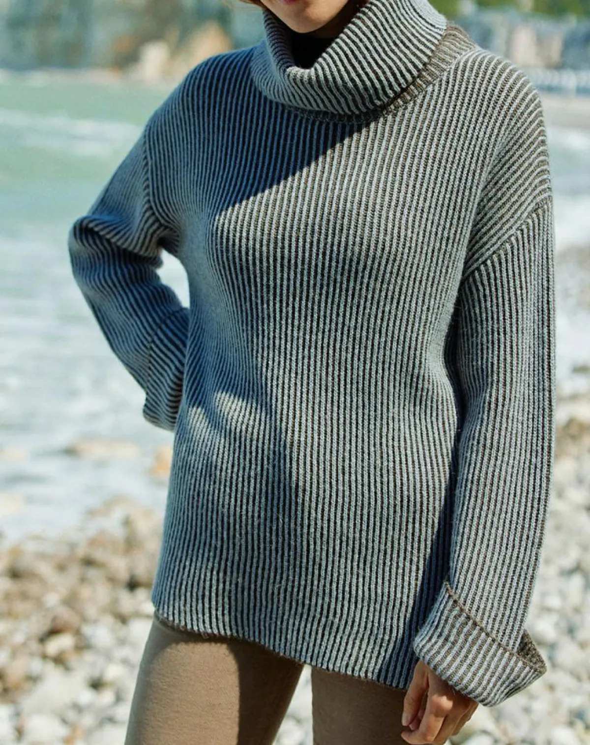 Lauren Vidal Pulls|Pull en Alpaga & Laine mélangés Naos ciel