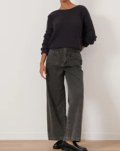 Garance Paris Pulls|Pull en Angora mélangé Kiwi charbon