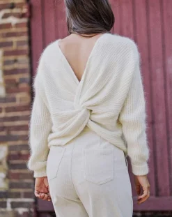 Garance Paris Pulls|Pull en Angora mélangé Kiwi écru