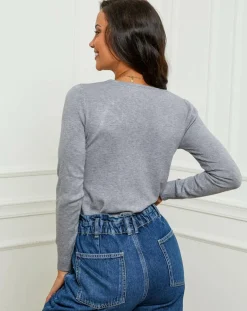 Soft Cashmere Pulls|Pull en Cachemire mélangé Audrey gris