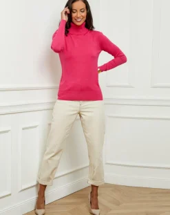 Soft Cashmere Pulls|Pull en Cachemire mélangé Alexia fushia
