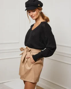 Fleur de cachemire Pulls|Pull en Cachemire mélangé Abigael noir