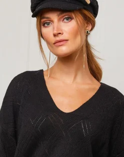 Fleur de cachemire Pulls|Pull en Cachemire mélangé Abigael noir