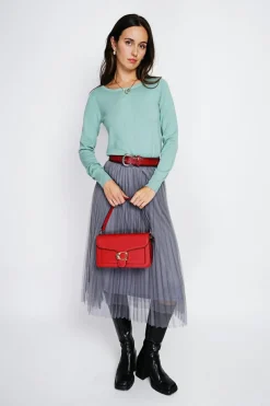 Assuili Pulls|Pull en Cachemire mélangé col rond jade