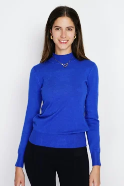 Assuili Pulls|Pull en Cachemire mélangé col montant royal