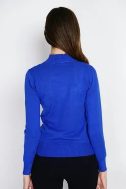 Assuili Pulls|Pull en Cachemire mélangé col montant royal