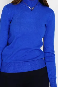 Assuili Pulls|Pull en Cachemire mélangé col montant royal