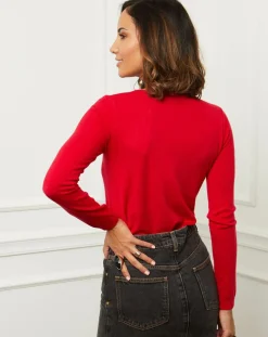 Soft Cashmere Pulls|Pull en Cachemire mélangé Célia bordeaux