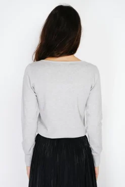 Assuili Pulls|Pull en Cachemire mélangé col V givre