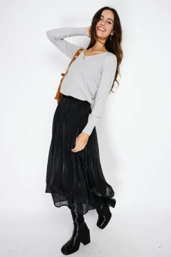 Assuili Pulls|Pull en Cachemire mélangé col V givre