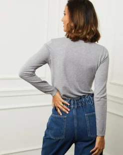 Soft Cashmere Pulls|Pull en Cachemire mélangé Célia gris