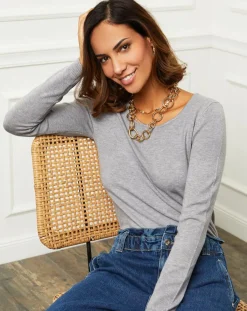 Soft Cashmere Pulls|Pull en Cachemire mélangé Célia gris