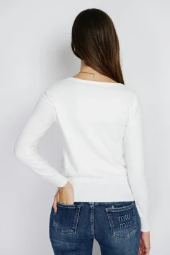 Assuili Pulls|Pull en Cachemire mélangé col rond naturel