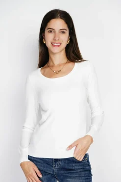 Assuili Pulls|Pull en Cachemire mélangé col rond naturel