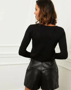 Soft Cashmere Pulls|Pull en Cachemire mélangé Célia noir