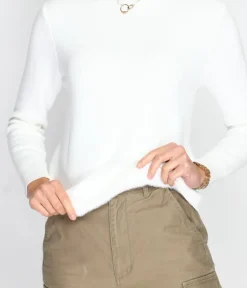 C&Jo Pulls|Pull en Cachemire mélangé col roulé fourré thermique naturel