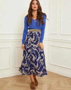 Soft Cashmere Pulls|Pull en Cachemire mélangé Florianne bleu royal