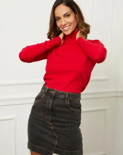 Soft Cashmere Pulls|Pull en Cachemire mélangé Ilyana rouge