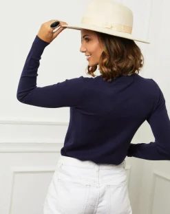 Soft Cashmere Pulls|Pull en Cachemire mélangé Ilyana marine