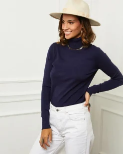 Soft Cashmere Pulls|Pull en Cachemire mélangé Ilyana marine