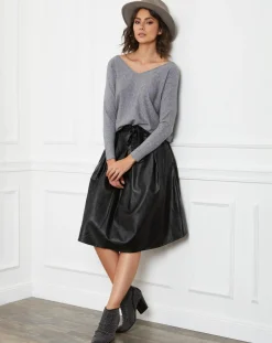 La Petite Parisienne Pulls|Pull en Cachemire mélangé Jennie gris