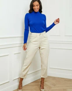 Soft Cashmere Pulls|Pull en Cachemire mélangé Jade royal