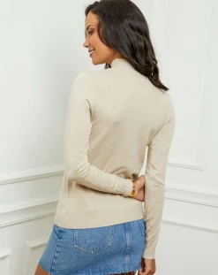 Soft Cashmere Pulls|Pull en Cachemire mélangé Jade beige