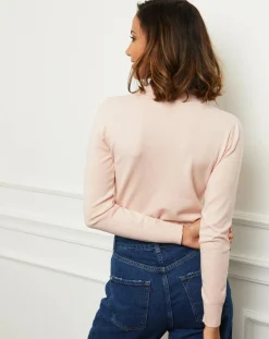Soft Cashmere Pulls|Pull en Cachemire mélangé Louna rose pâle