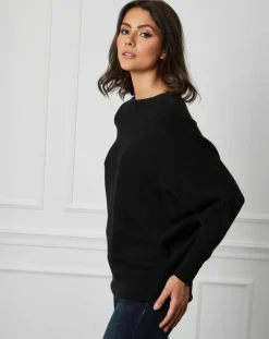 Fleur de cachemire Pulls|Pull en Cachemire mélangé Lena noir