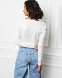 Soft Cashmere Pulls|Pull en Cachemire mélangé Liah blanc