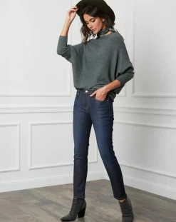 Fleur de cachemire Pulls|Pull en Cachemire mélangé Lena kaki