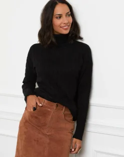 Soft Cashmere Pulls|Pull en Cachemire mélangé Margaux noir