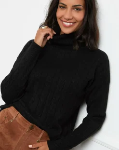 Soft Cashmere Pulls|Pull en Cachemire mélangé Margaux noir