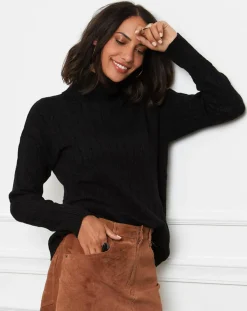 Soft Cashmere Pulls|Pull en Cachemire mélangé Margaux noir