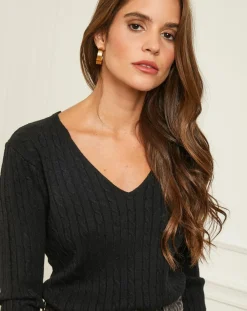 Soft Cashmere Pulls|Pull en Cachemire mélangé Marta noir