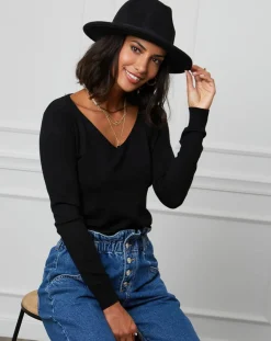 Soft Cashmere Pulls|Pull en Cachemire mélangé Romy noir