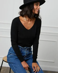 Soft Cashmere Pulls|Pull en Cachemire mélangé Romy noir