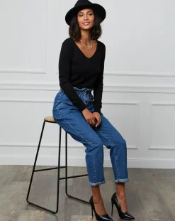 Soft Cashmere Pulls|Pull en Cachemire mélangé Romy noir