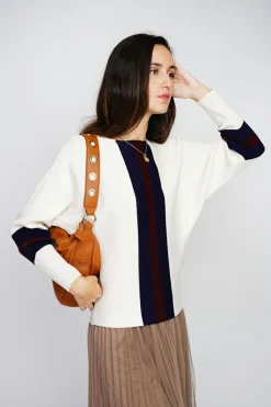 Assuili Pulls|Pull en Cachemire mélangé ras du cou naturel