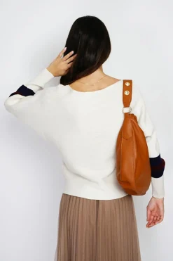 Assuili Pulls|Pull en Cachemire mélangé ras du cou naturel