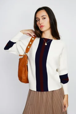 Assuili Pulls|Pull en Cachemire mélangé ras du cou naturel