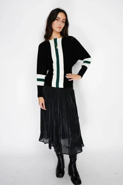 Assuili Pulls|Pull en Cachemire mélangé ras du cou noir